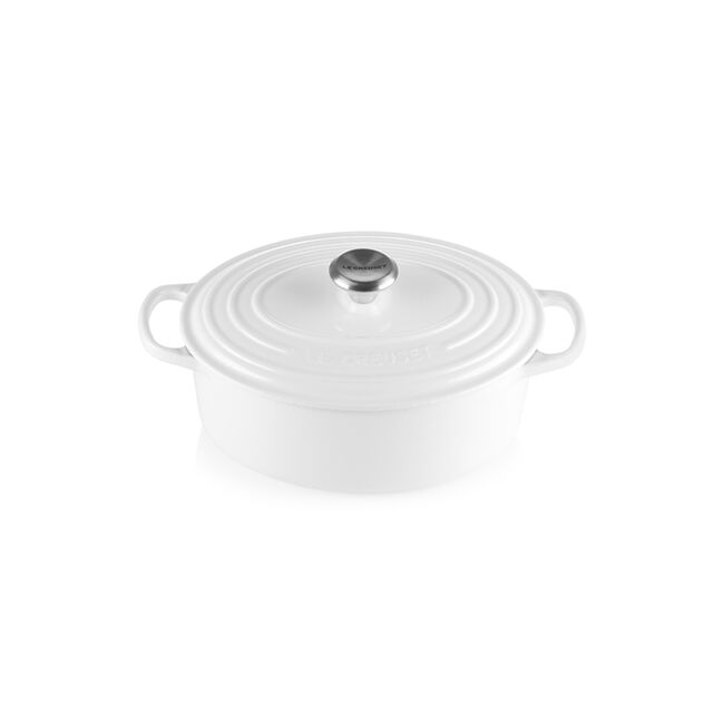 Signature Oval Dutch OvenWhite, view 1