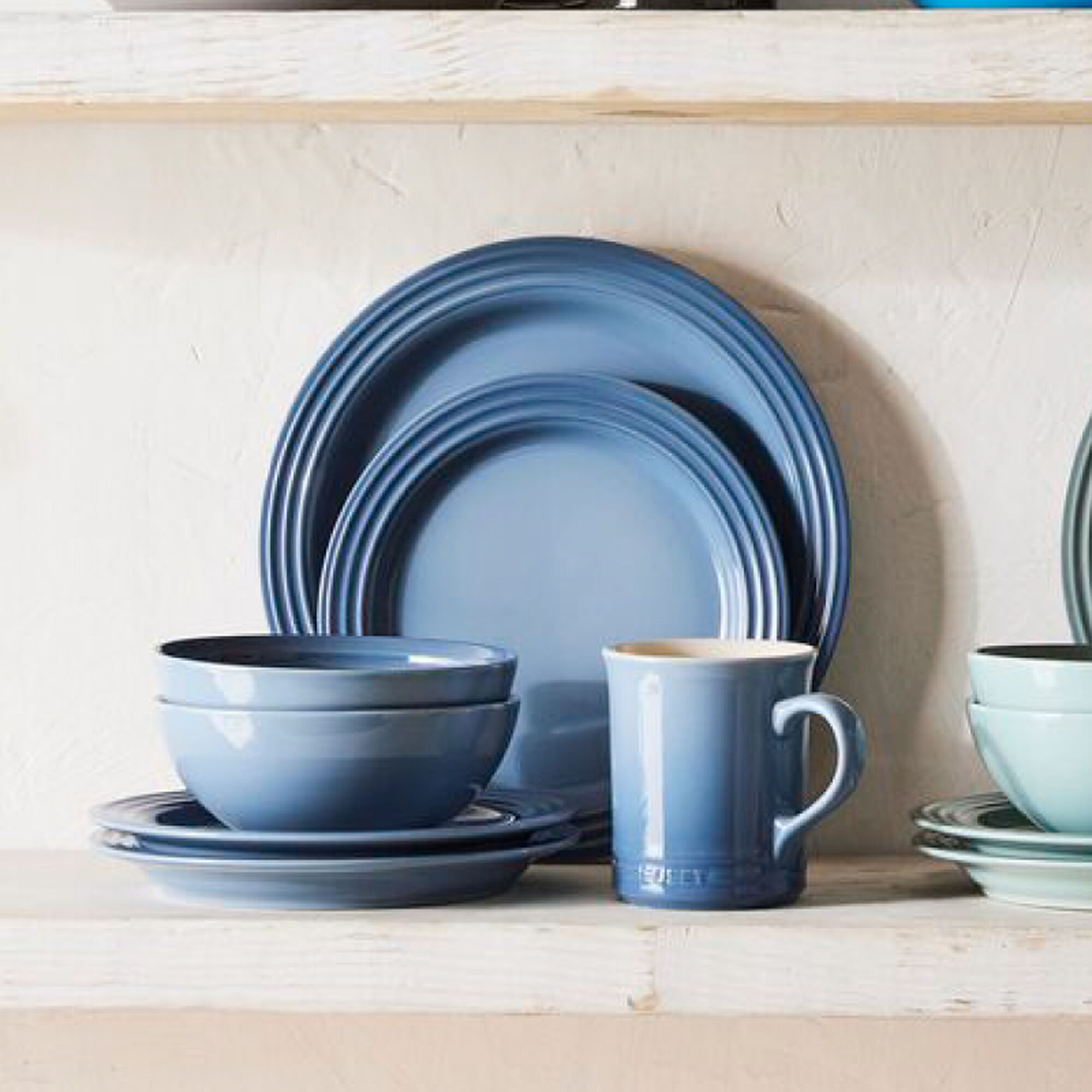 Vancouver 16-Piece Dinnerware Set - Chambray