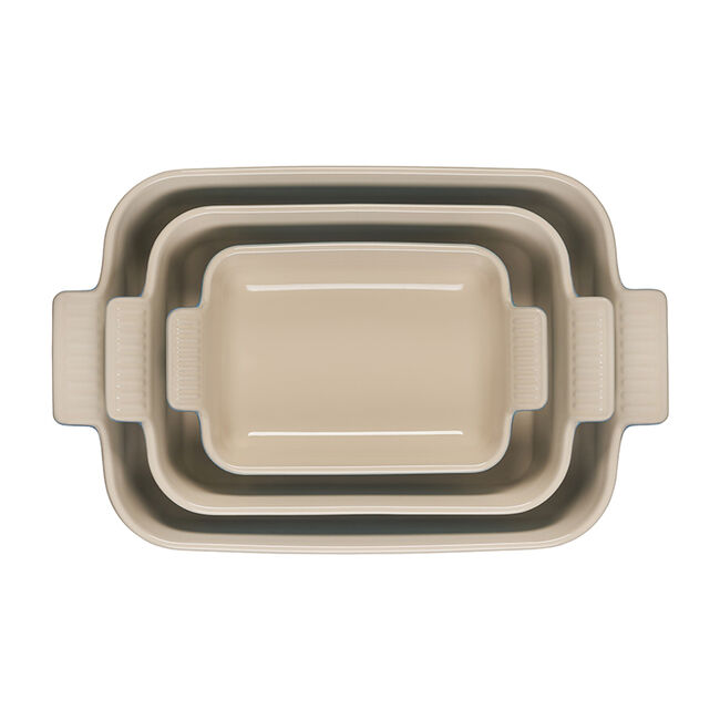 Heritage 3-Piece Rectangular Baking Dish SetChambray, view 3