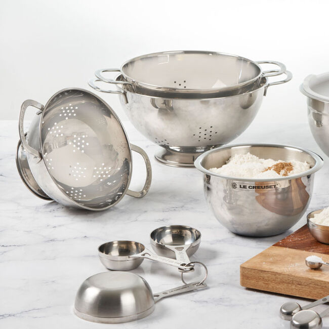 Stainless Steel 3-Piece Colander Set, view 1