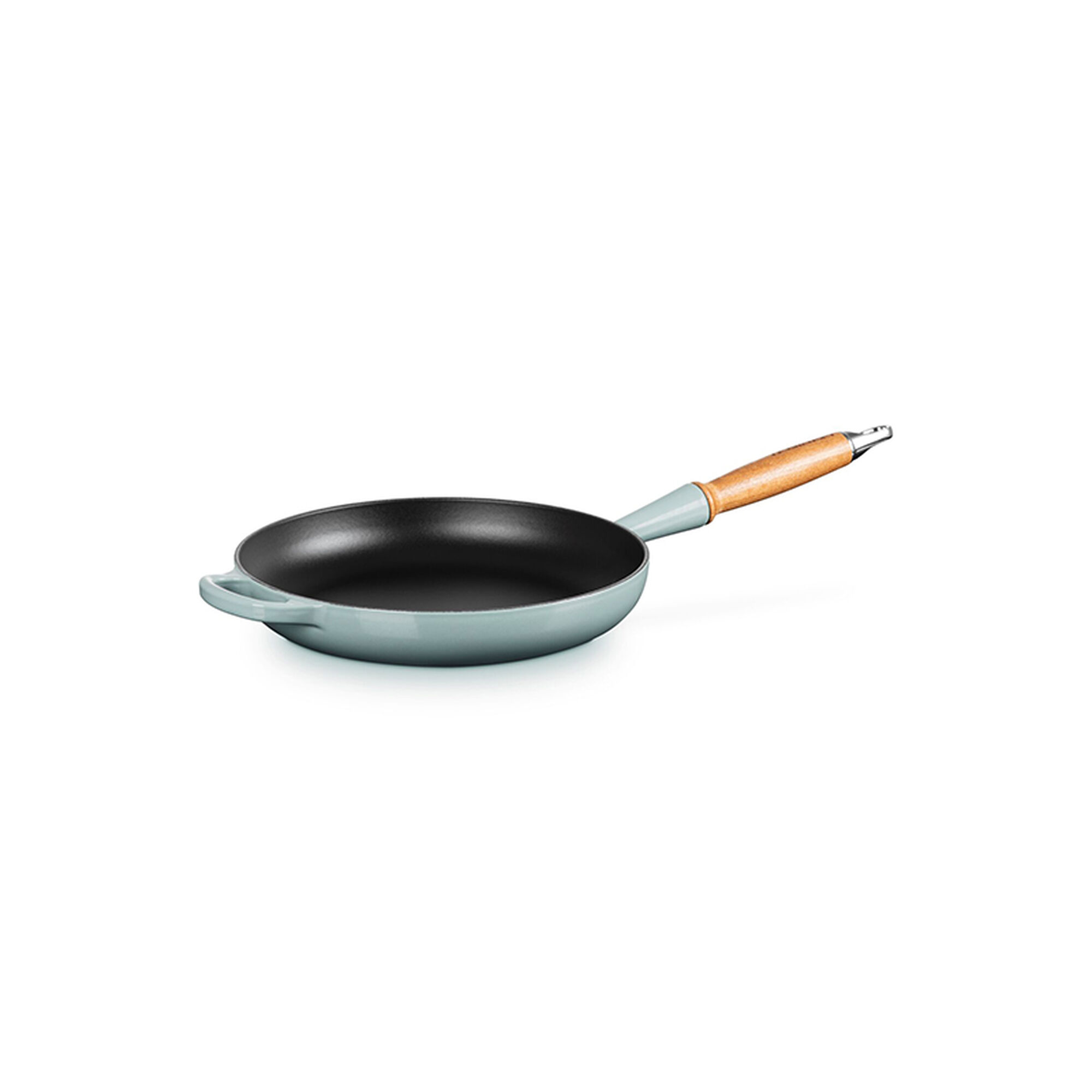 Alpine Wood Handle Fry Pan - Sea Salt
