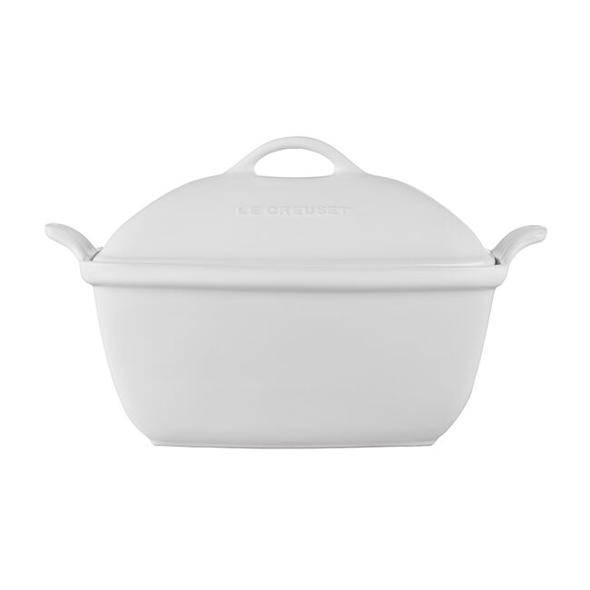 Heritage Deep Covered Rectangular BakerWhite, view 1