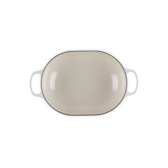 Signature Oval CasseroleMatte White, view 5