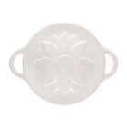Mini Cocotte with Flower LidWhite