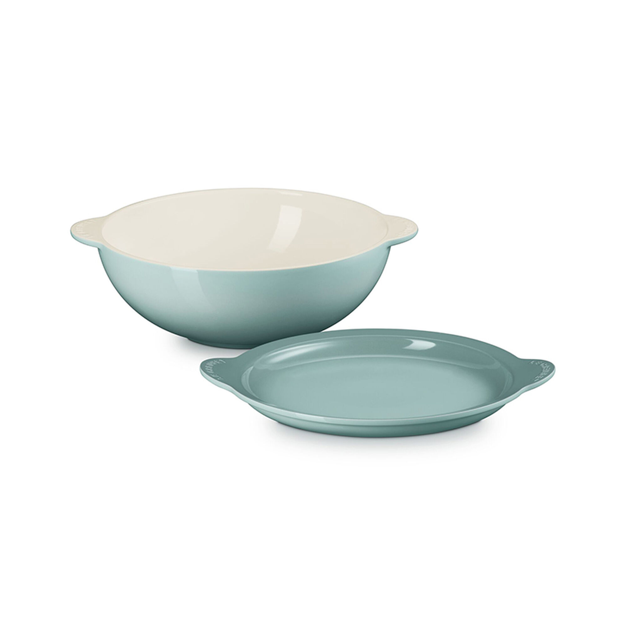 Signature Round Multifunction Baking Dish with Platter Lid - Sea Salt