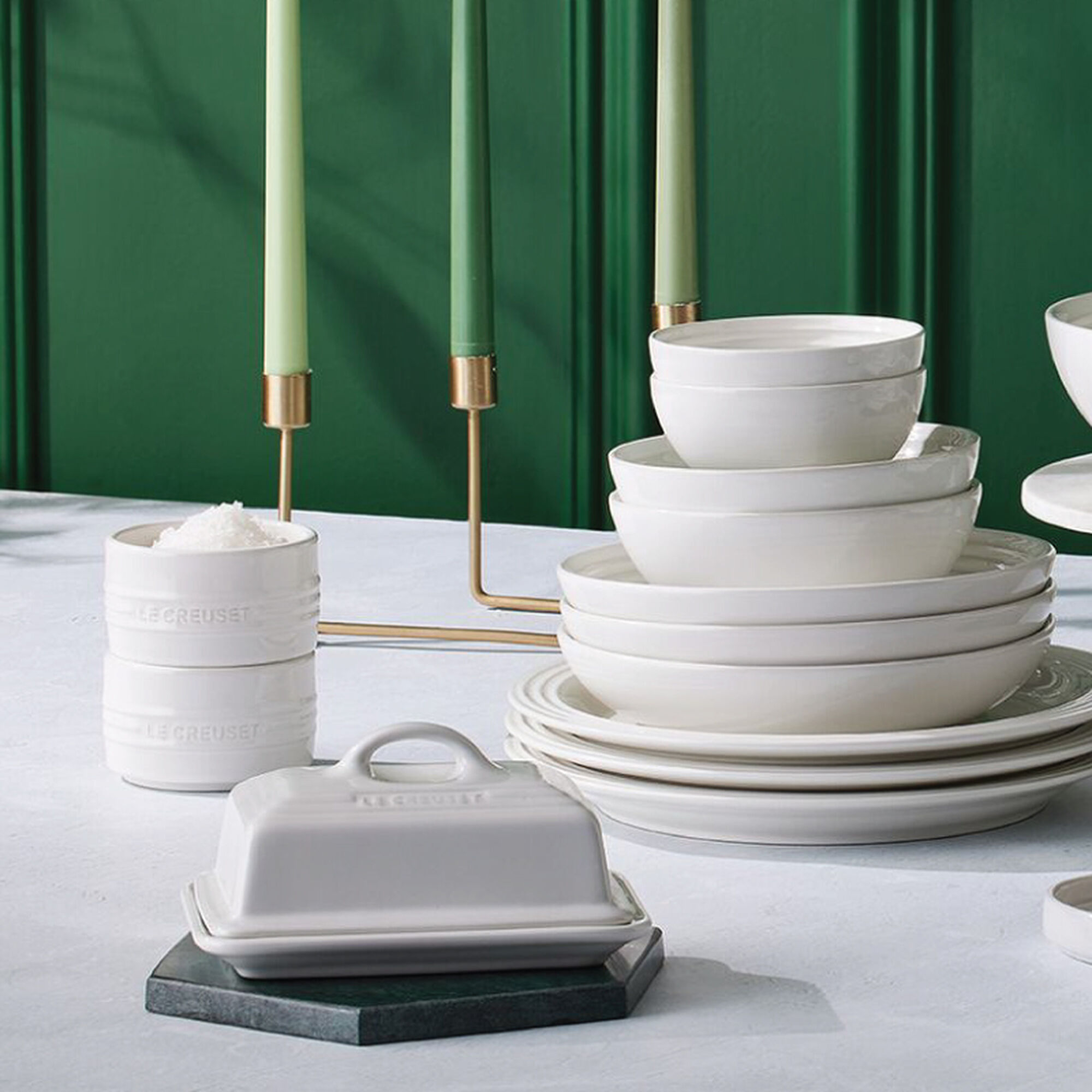 Butter Dish - White