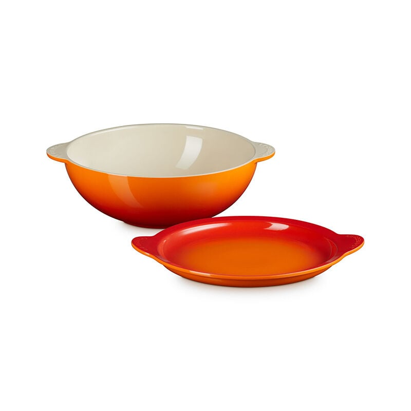 Signature Round Multifunction Baking Dish with Platter Lid