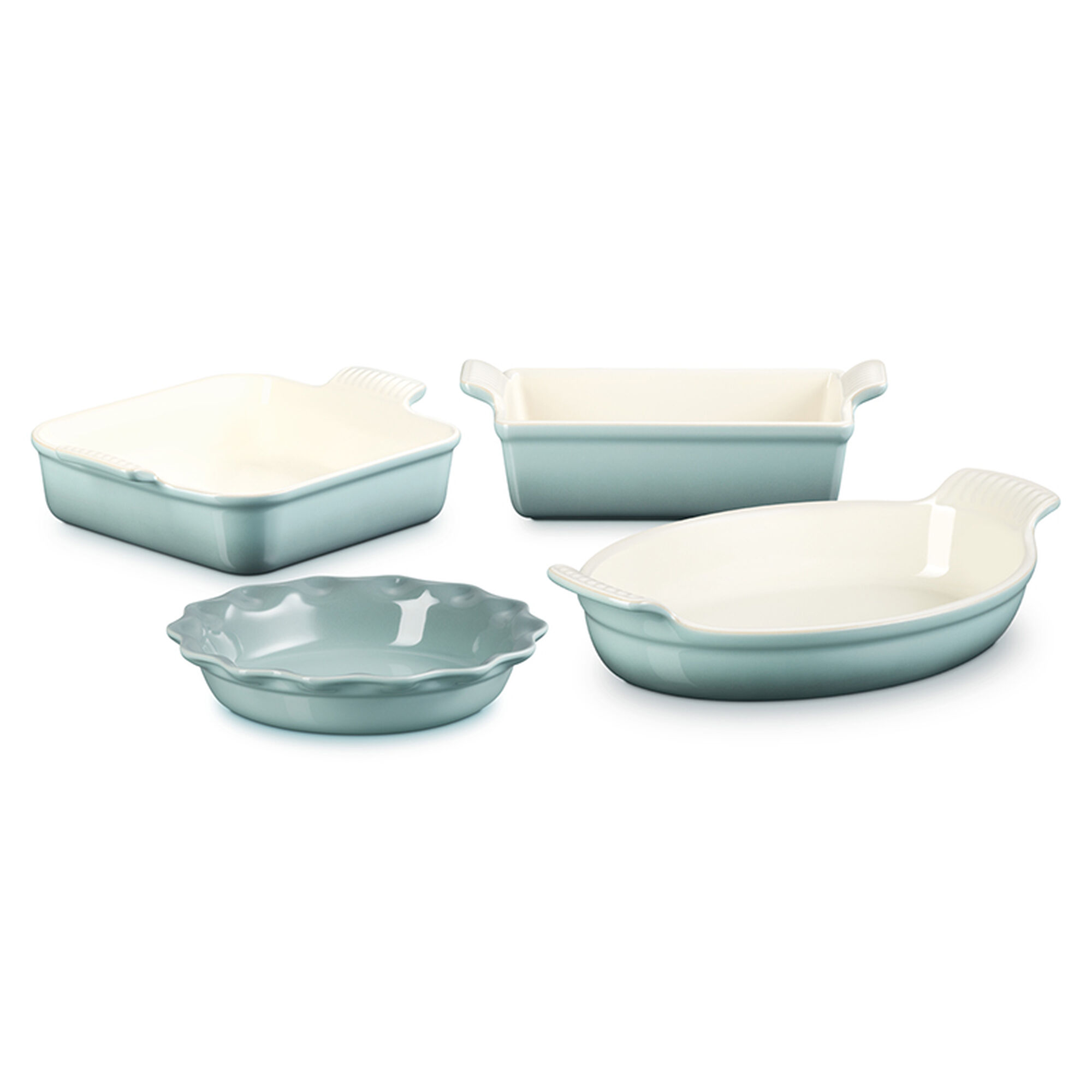 Heritage 4-Piece Bakeware Essentials Set - Sea Salt
