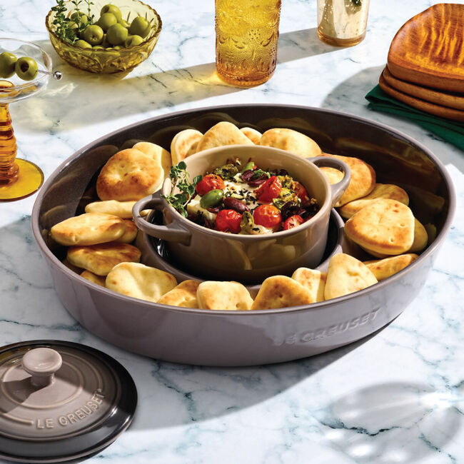 Signature Oval Chip & Dip PlatterOyster, view 1