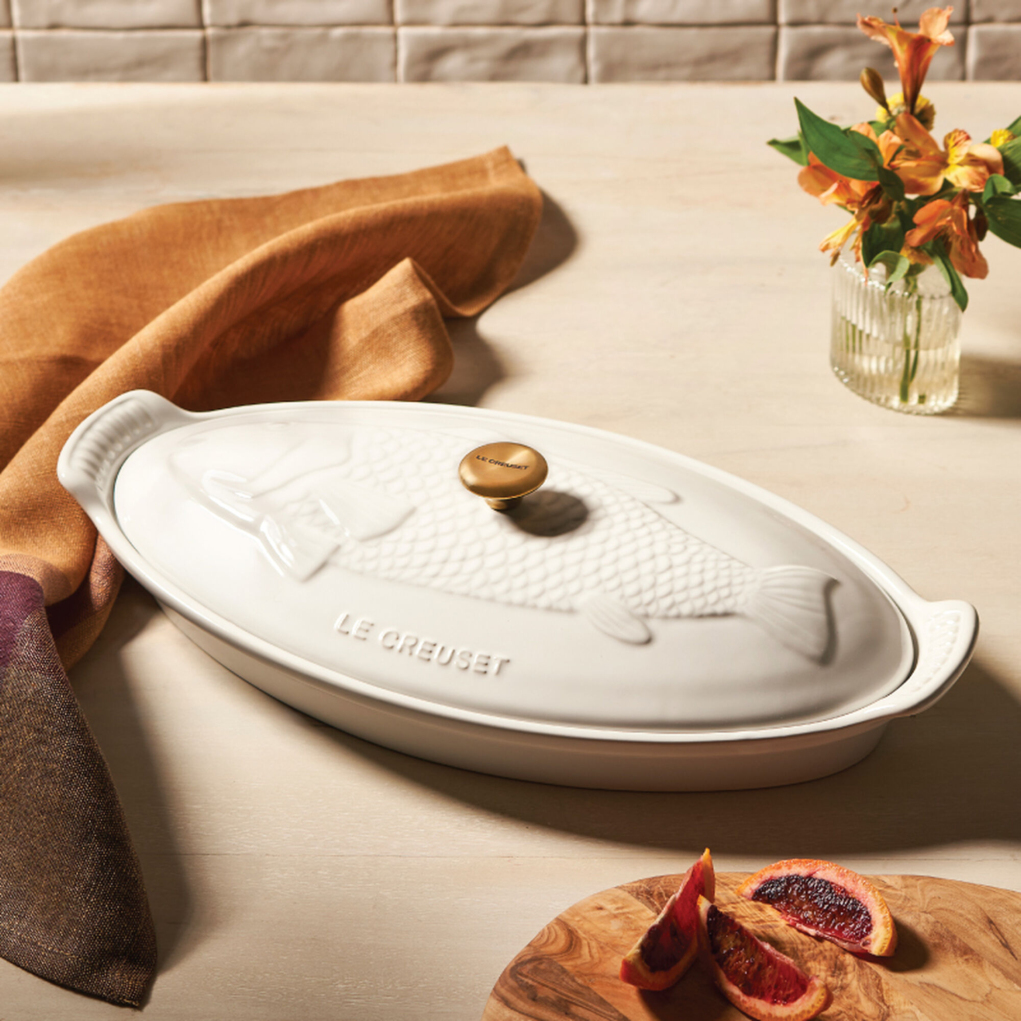 Heritage Fish Baker - White
