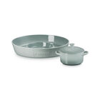 Signature Oval Chip and Dip Platter and Mini Round Cocotte Set