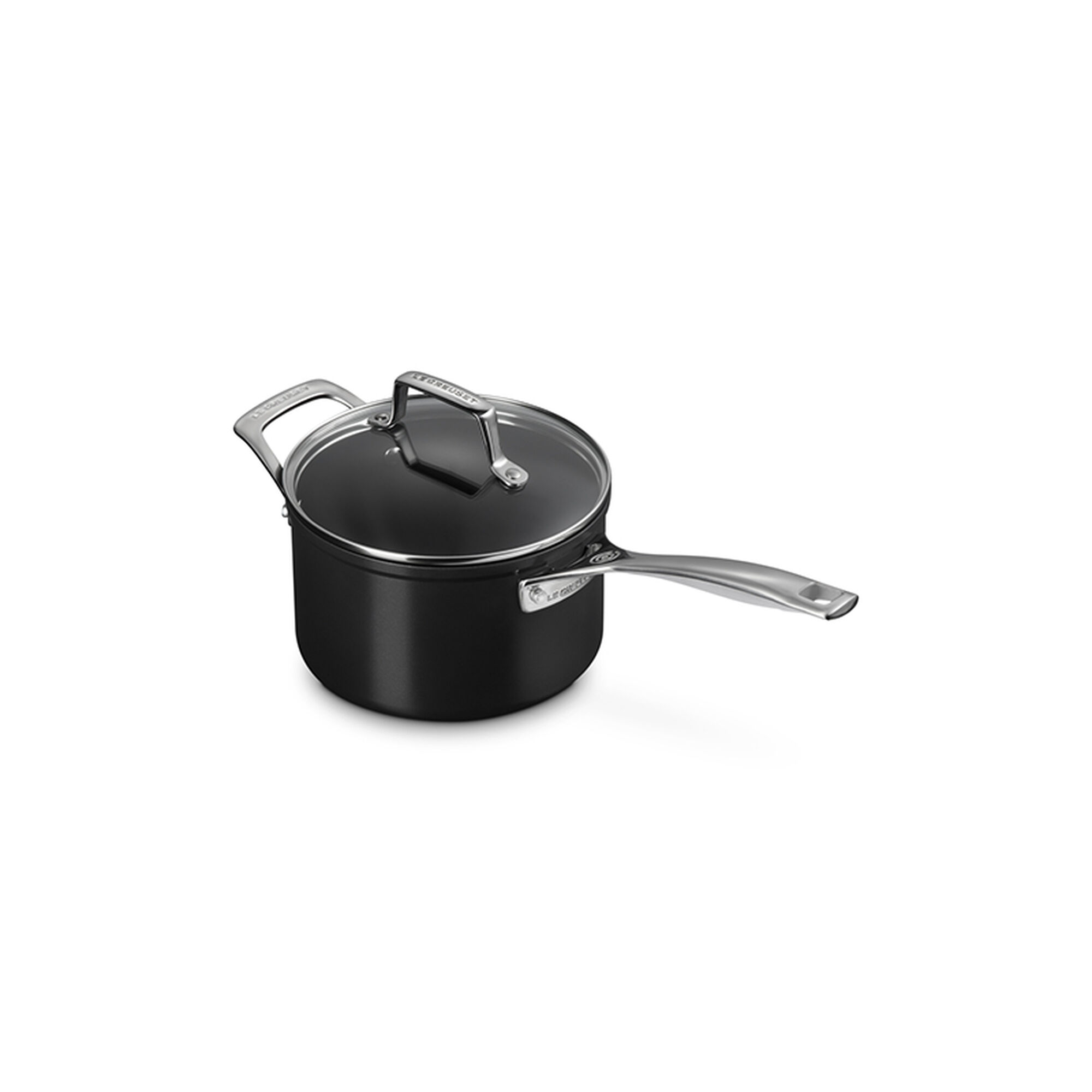 Essential Non-stick Ceramic Saucepan with Glass Lid - 3 qt.