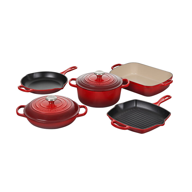 LE CREUSET 7点コレクションセット Signature Enameled Cast Iron 7-Piece Cookware Set | Le Creuset®