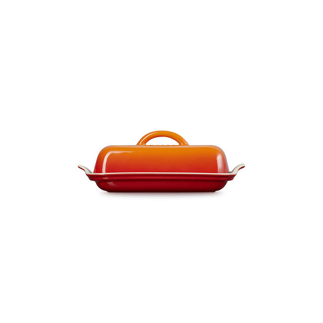 Heritage Butter DishFlame, view 3