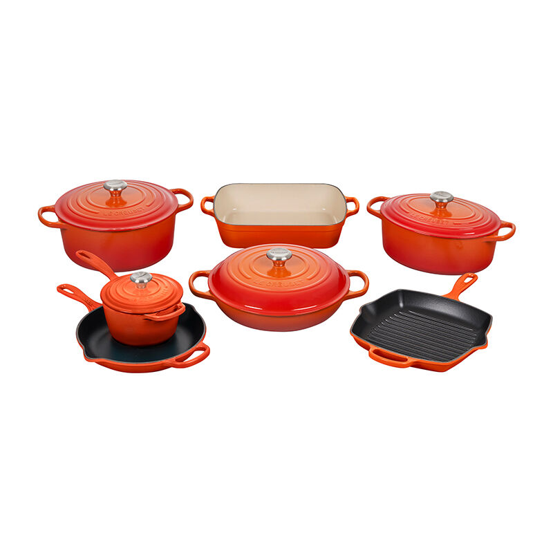 LE CREUSET 食器セット　11点 Signature Enameled Cast Iron 11-Piece Ultimate Cookware Set | Le