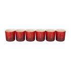 London Mugs, Set of 6Cerise