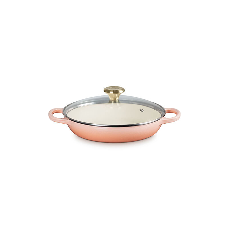 Enameled Cast Iron Signature Round Braiser with Glass Lid | Le
