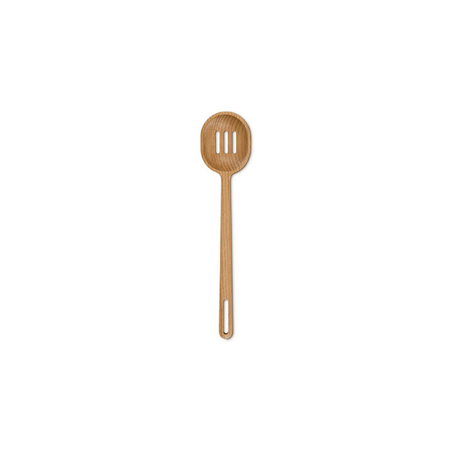 Signature Wood Slotted Spoon, view 1