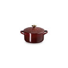 No&euml;l Collection Mini Cocotte with Gold Star Knob