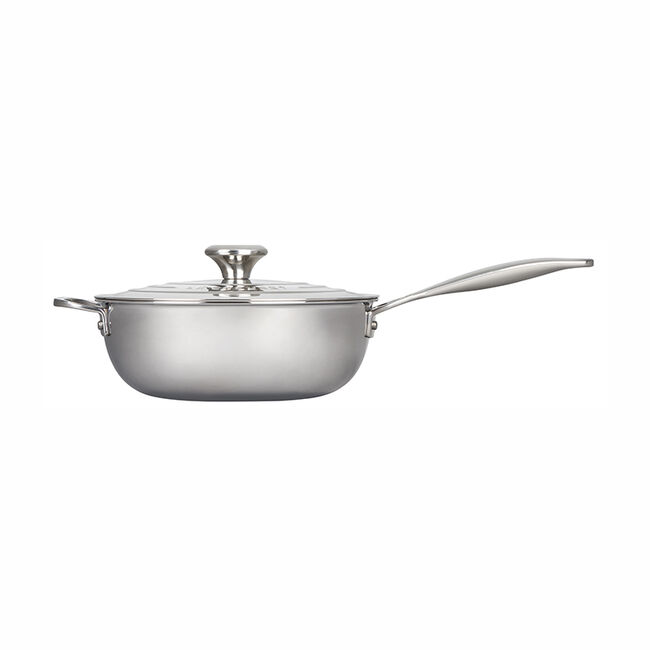 Nonstick Stainless Steel Saucier Pan Le Creuset® Official Site