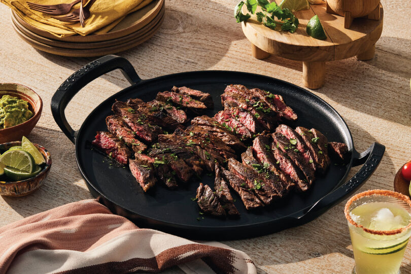 bavette steak fajitas