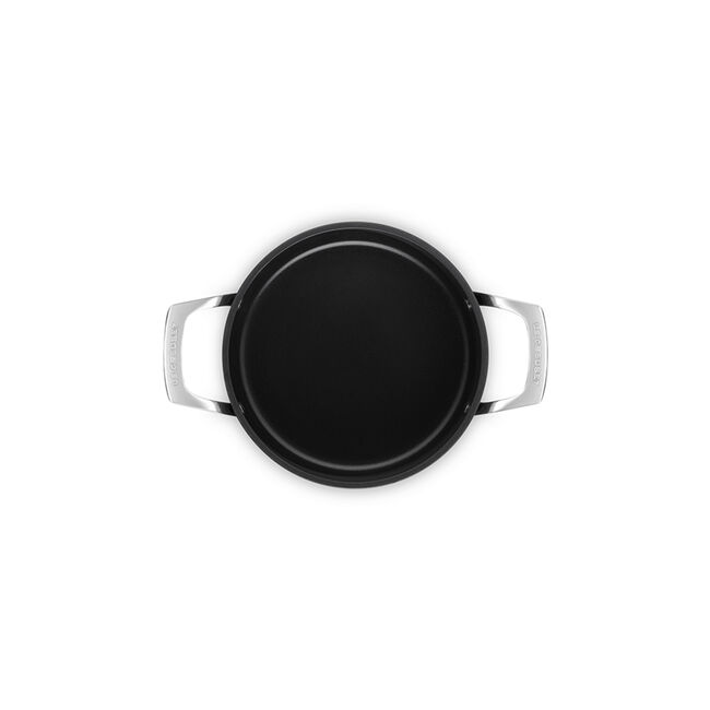 Essential Non-stick Ceramic Stockpot with Glass Lid, view 4