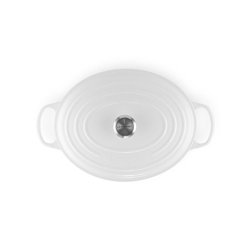 Le Creuset 9.5 Qt. Oval Signature Dutch Oven with Stainless Steel Knob - Thumbnail 4
