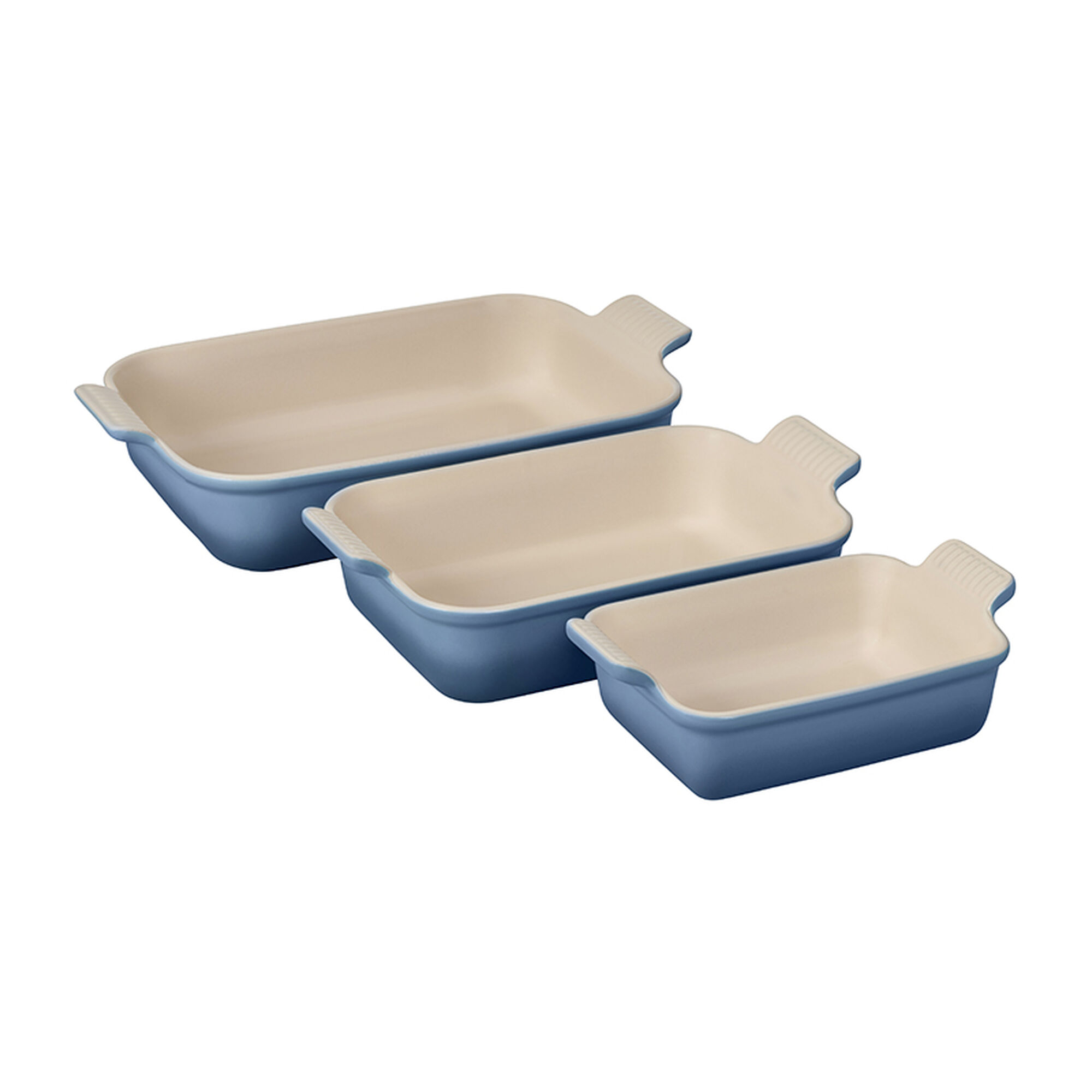 Heritage 3-Piece Rectangular Baking Dish Set - Chambray