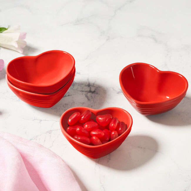Mini Heart Pinch Bowl, Set of 4, view 2