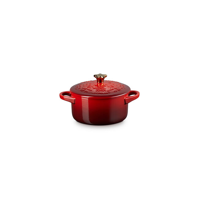 No&euml;l Collection Mini Cocotte with Gold Star Knob, view 7
