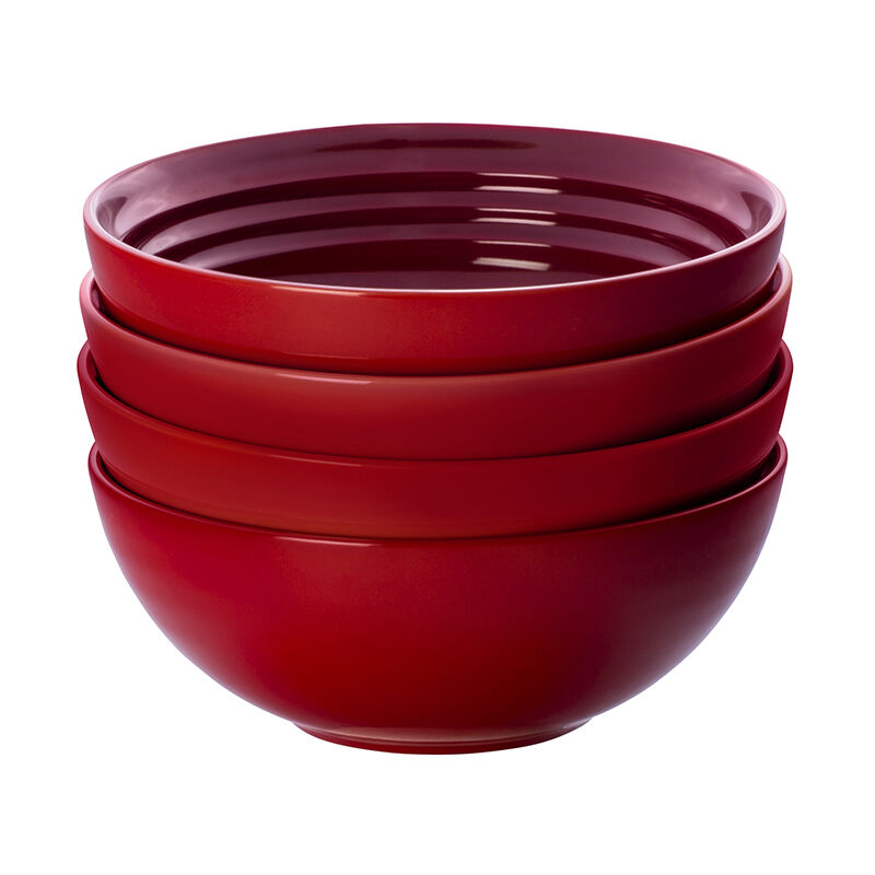 Le Creuset Soup Bowl Stoneware 580ml Red Microwave oven cooker 630870259545 Dinnerware