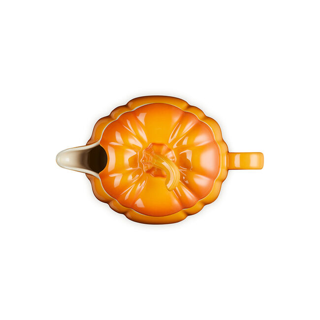 Pumpkin Gravy Boat with Lid, view 6