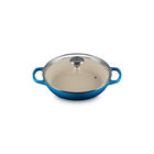 Enameled Cast Iron Signature Round Braiser with Glass LidMarseille