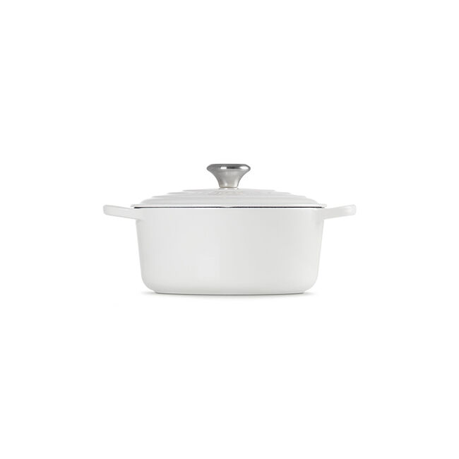 Signature Round Dutch OvenWhite, view 3