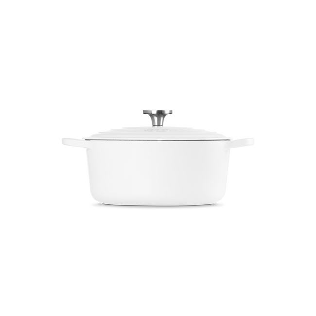 Signature Round Dutch OvenWhite, view 3