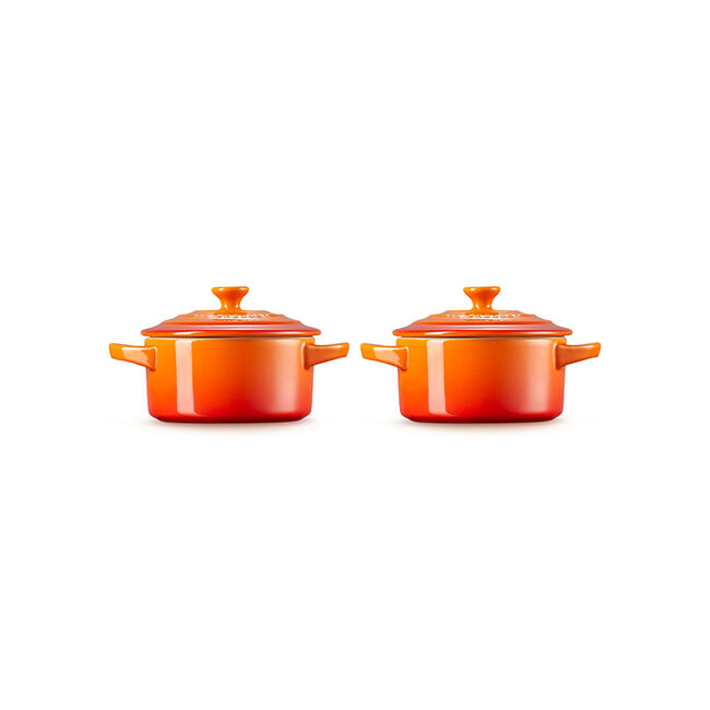 Mini Cocottes, Set of 2 - Flame, view 4