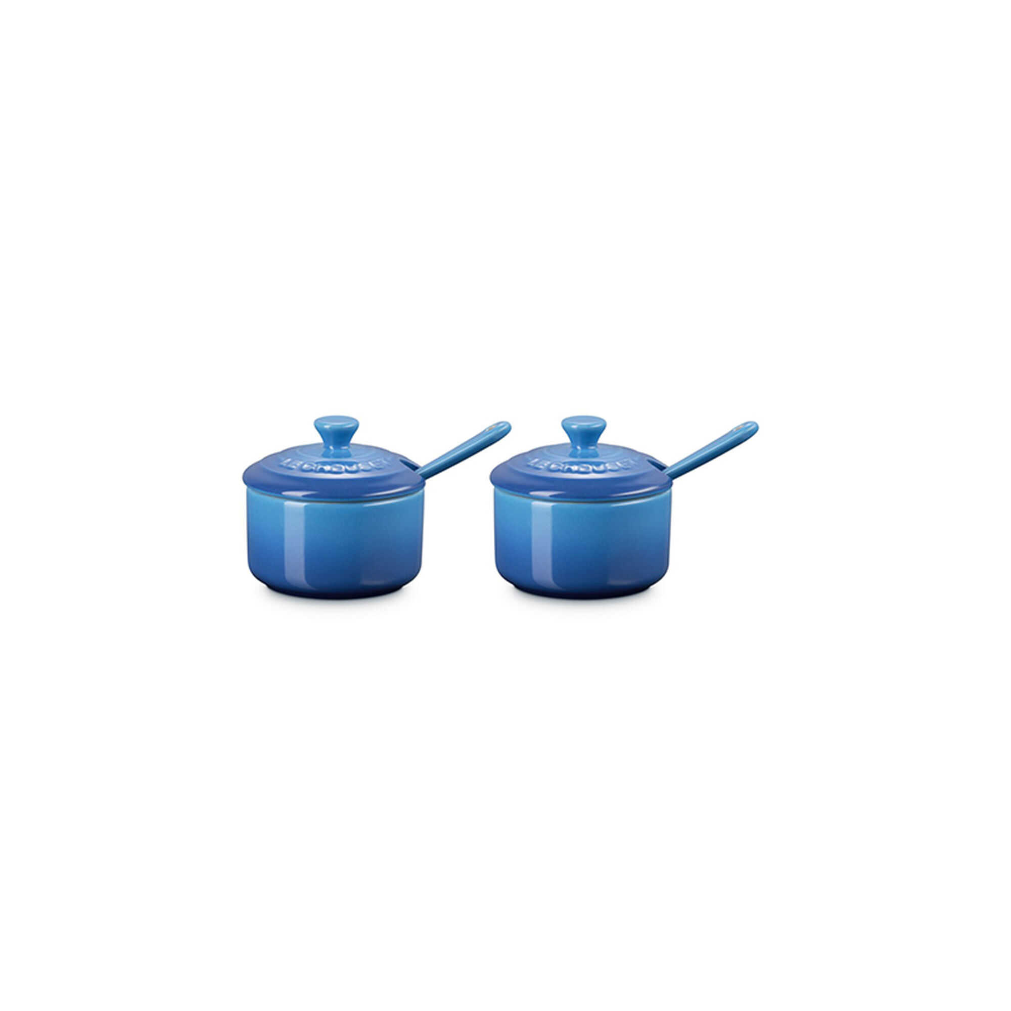 Condiment Pot with Spoon, Set of 2 - Marseille