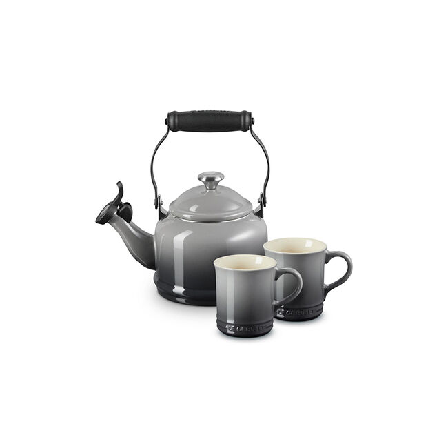 Demi Kettle and Mugs SetOyster, view 1