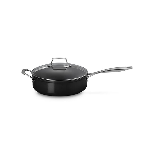 Essential Non-stick Ceramic Sauté Pan with Glass Lid, view 4