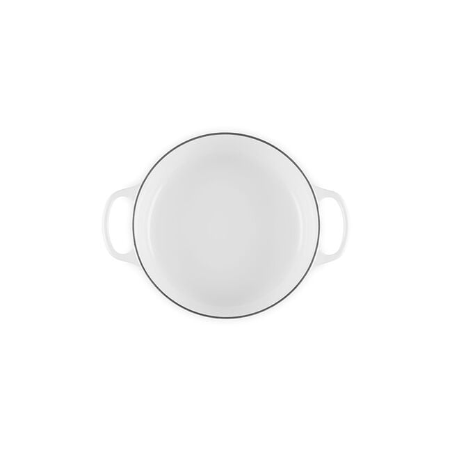 Signature Wide Round OvenWhite, view 4