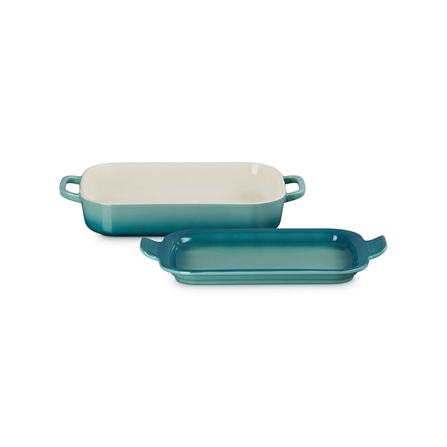 Rectangular Dish with Platter LidRiviera, view 2