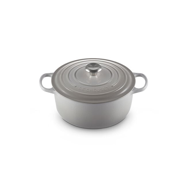Signature Round Dutch OvenFrench Grey, view 2
