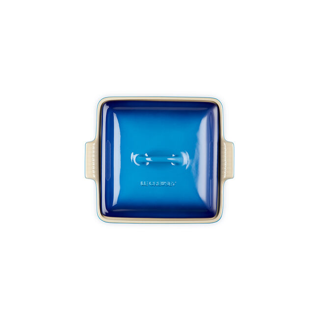 Heritage Shallow Square CasseroleAzure, view 4