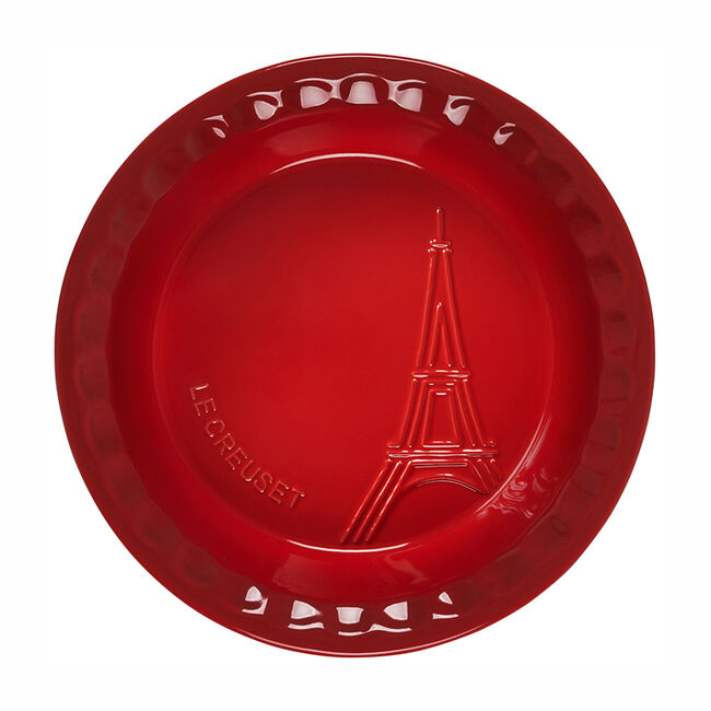 Eiffel Tower Collection Pie DishCerise, view 3