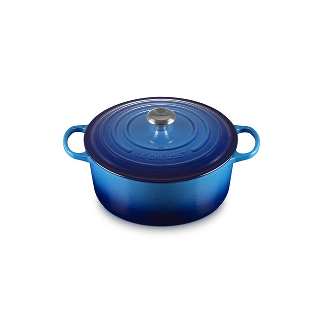 Signature Round Dutch OvenAzure, view 1