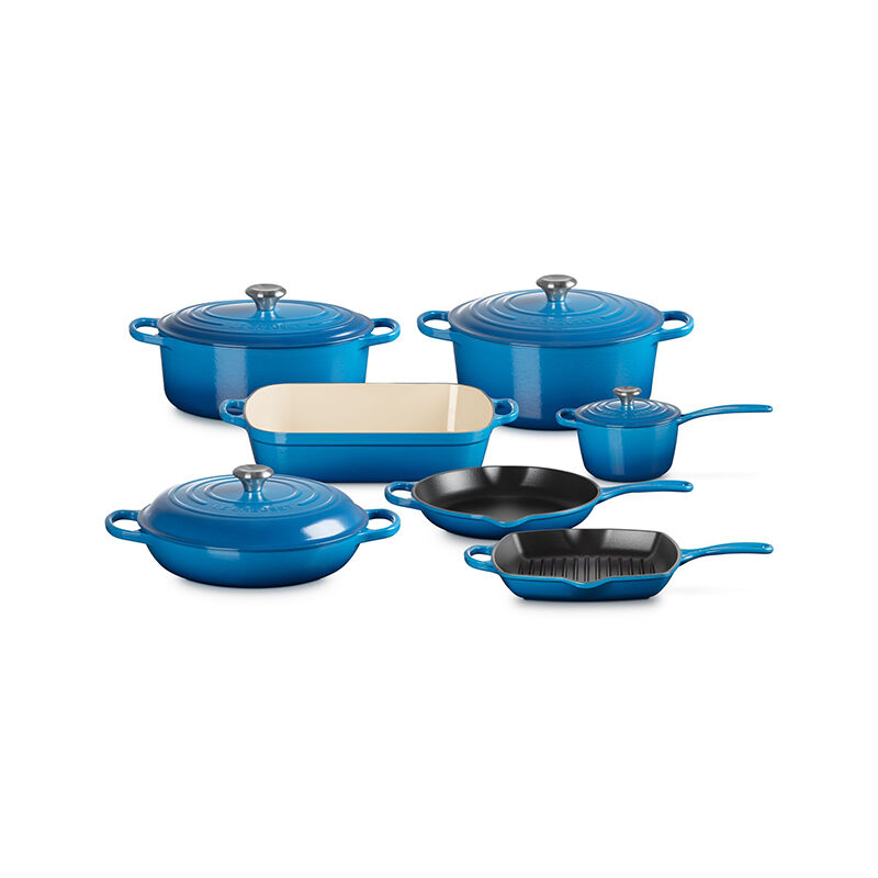 Signature Enameled Cast Iron 11-Piece Ultimate Cookware Set | Le