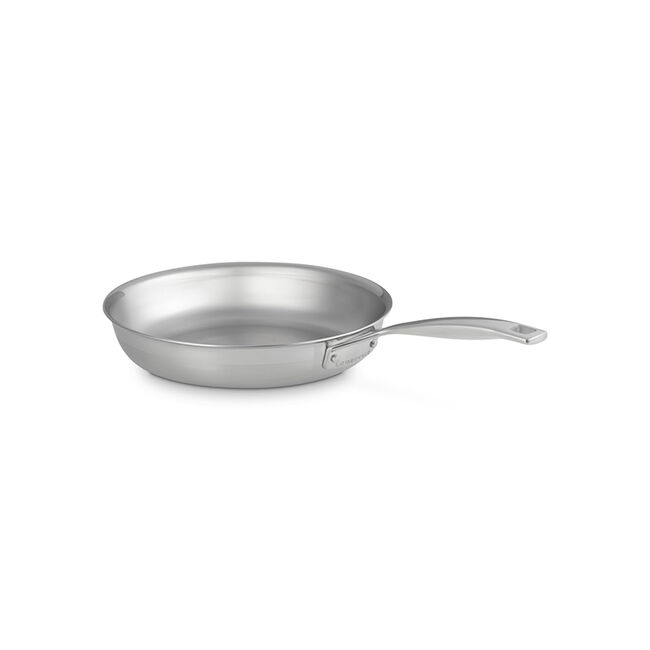 Classic Stainless Steel Round Frying Pan, view 5