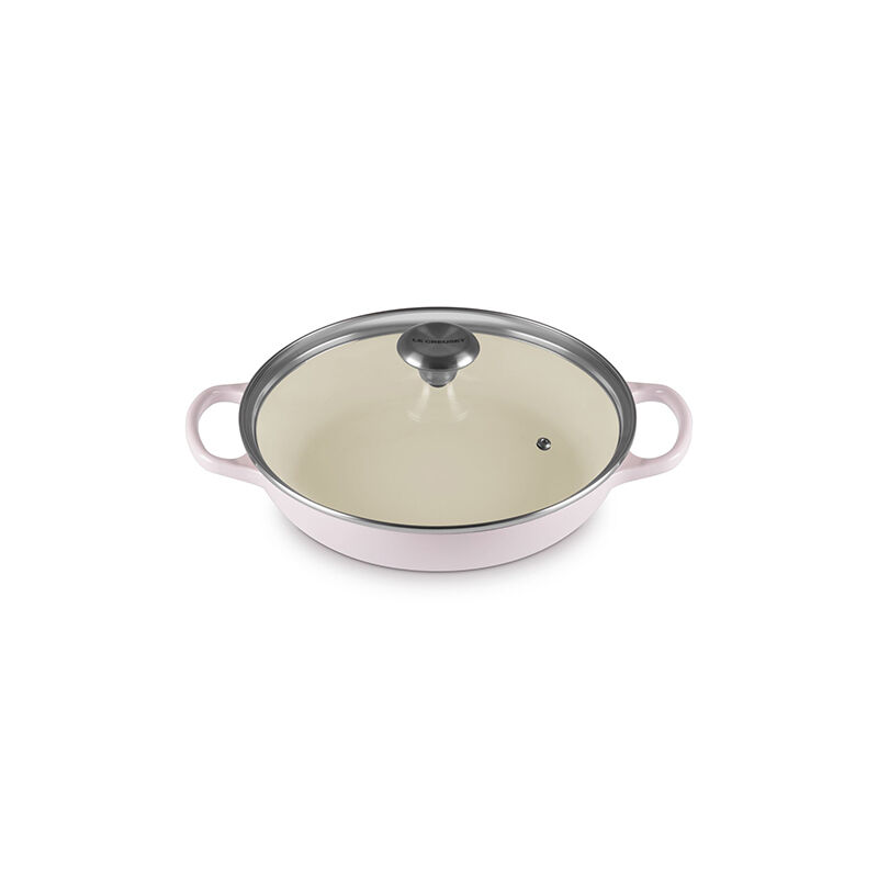 Enameled Cast Iron Signature Round Braiser with Glass Lid
