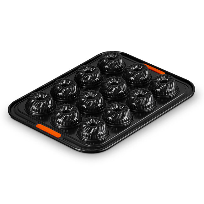 Non-stick Metal Bakeware 12-Cup Mini Fluted Cake Pan, view 4