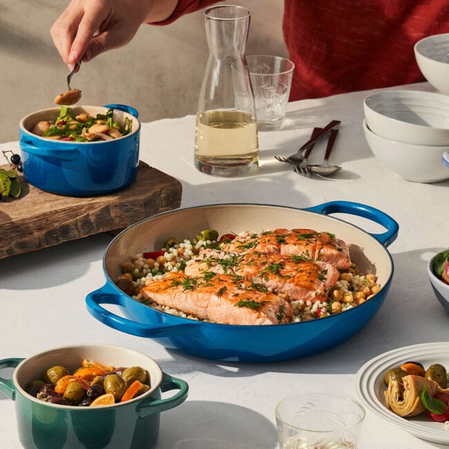 Le Creuset Olive Branch Enameled Cast Iron Braiser, 3.5 Qt.